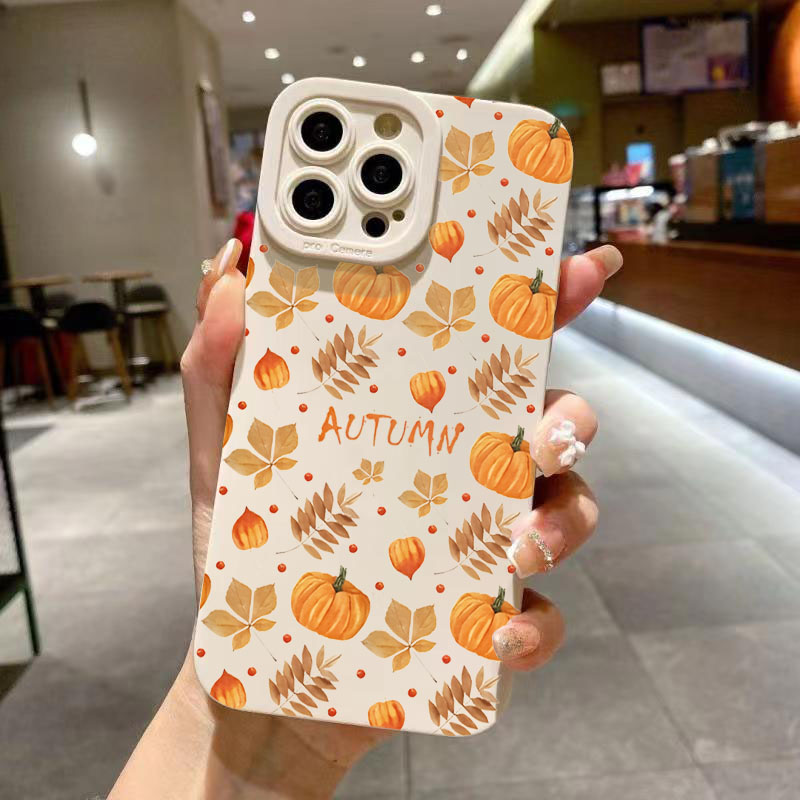 Phone Cases Xiaomi 15 - Autunno Foglie d'acero Modello di zucca